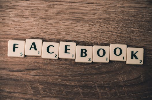 Scrabble tiles spelling "Facebook", a large social media platform